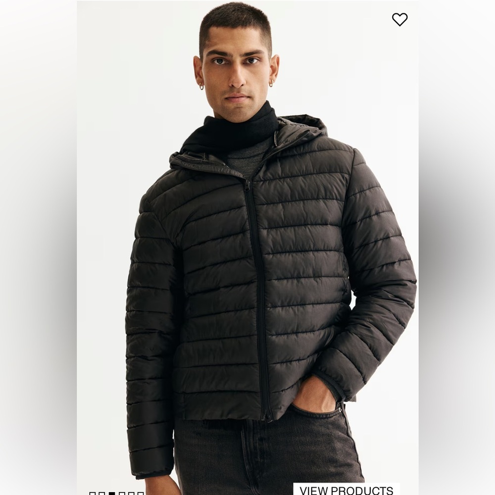 BNWT H&M Black Quilted Puffer Jacket